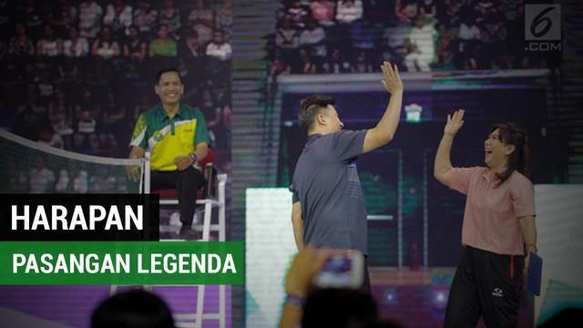 Susi Susanti dan Alan Budikusuma bicara tentang harapan mereka untuk Asian Games 2018 di Konser Energi Asian Games, Jumat (8/3/2018).