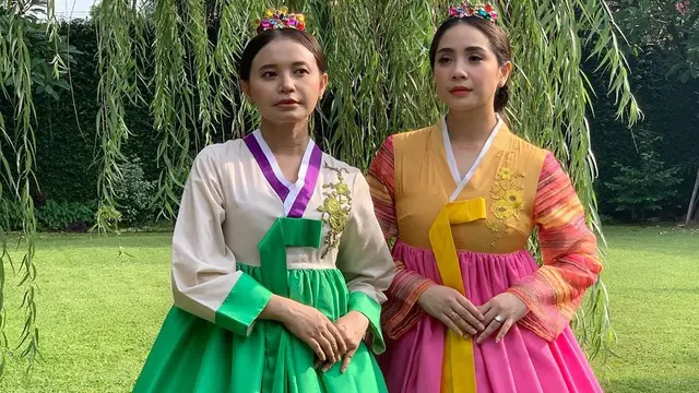 6 Potret Nagita Slavina dan Rossa Kompak Pakai Hanbok Ini Menawan