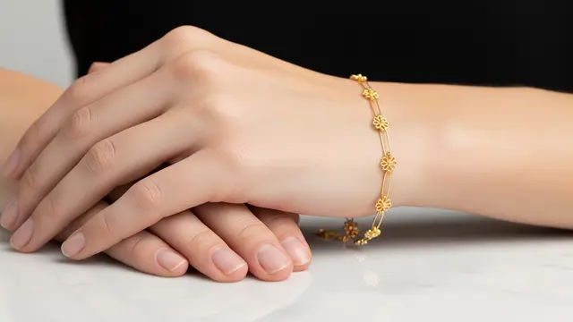 Model Gelang Emas Rantai Paperlina Kekinian/Gemini AI
