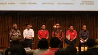 Debat Calon Ketua Umum PSSI. (Bola.com/Nicklas Hanoatubun)