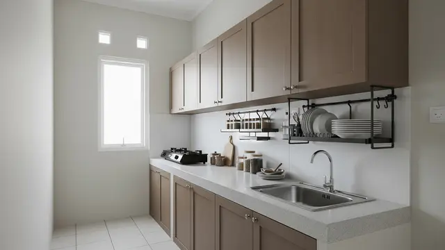 Dapur Model Single Line Kitchen