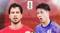 Kualifikasi Piala Dunia 2026 - Adu lini tengah Timnas Indonesia Vs Jepang: Thom Haye Vs Wataru Endo (Bola.com/Adreanus Titus/Geaby Fadhilatu Sholikha)