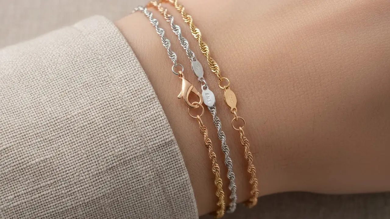 Gelang tambang biji lilit (Gemini AI)
