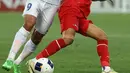 Tim asuhan pelatih Shin Tae-Yong sukses melampaui target yang telah ditetapkan sebelumnya. (KARIM JAAFAR/AFP)