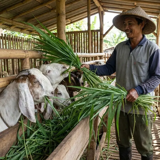 Pakan Hijauan Paling Kaya Protein untuk Kambing