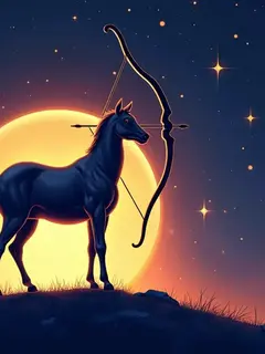 logo ramalan zodiak sagitarius (sumber: AI generated)