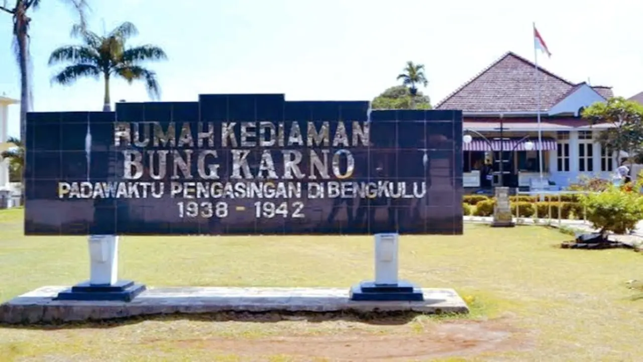 Rumah Pengasingan Bung Karno di Bengkulu.