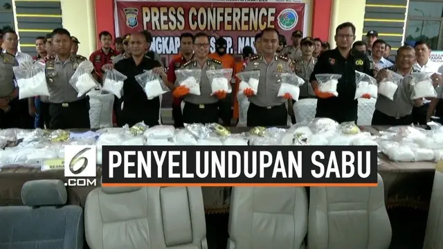 Polres Bintan, Kepulauan Riau menggagalkan penyelundupan ratusan kilogram sabu yang berasal dari Malaysia. Total sebanyak 119,3 kilogram sabu diamankan.