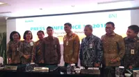 PT Bank Negara Indonesia (Persero) Tbk mencatatkan pertumbuhan laba bersih pada kuartal III 2018 sebesar Rp 11,44 triliun. (Dwi Aditya Putra/Liputan6.com)