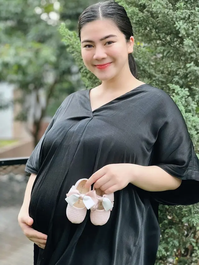 6 Transformasi Perubahan Wajah Felicya Angelista saat Hamil Tua