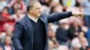 Dick Advocaat merupakan salah satu pelatih berpengalaman dengan karier 41 tahun dalam manajemen sepak bola. Pria asal Belanda ini memimpin 13 laga sebagai manajer Sunderland pada tahun 2015. Kala itu ia berhasil membuat The Black Cats bertahan dari degradasi. (AFP/Lindsey Parnaby)
