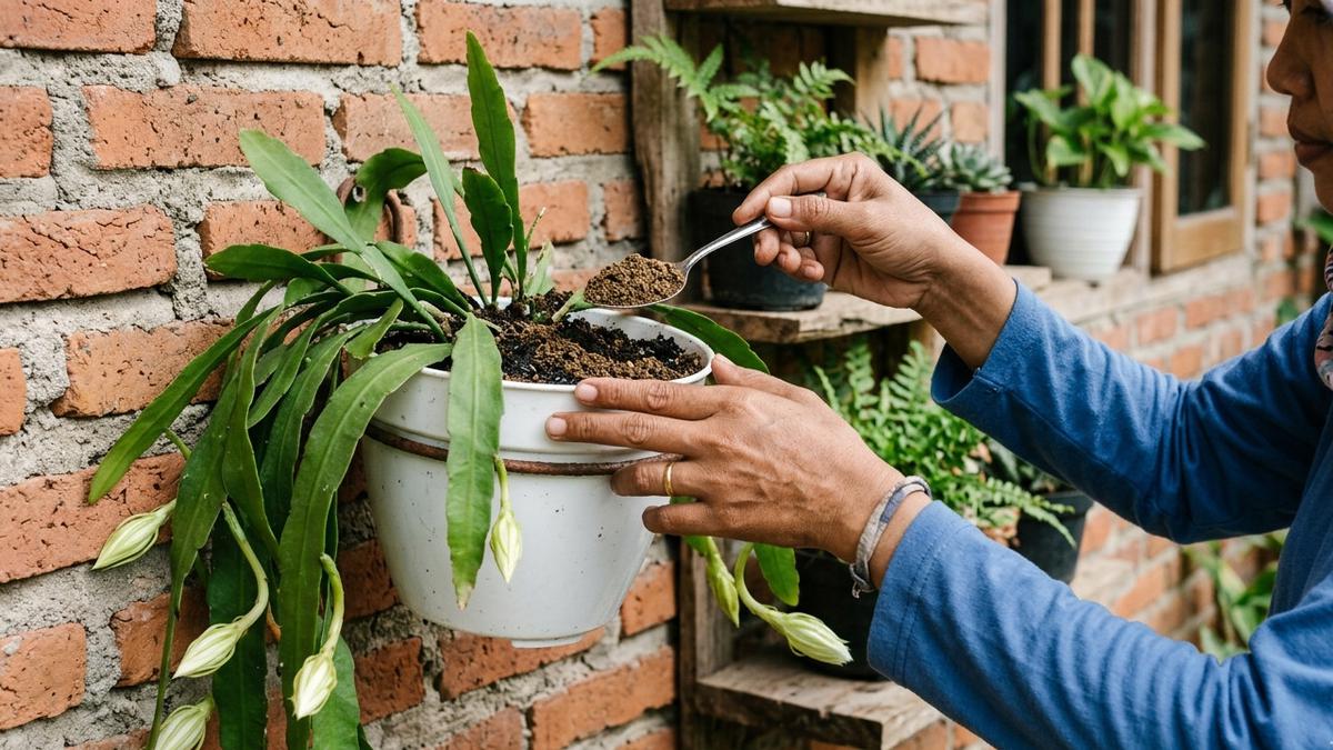 Pupuk Bunga Wijaya Kusuma Agar Cepat Berbunga, Cukup Pakai Bahan Organik