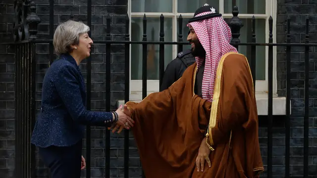 Putra Mahkota Arab Saudi Temui PM Inggris Theresa May