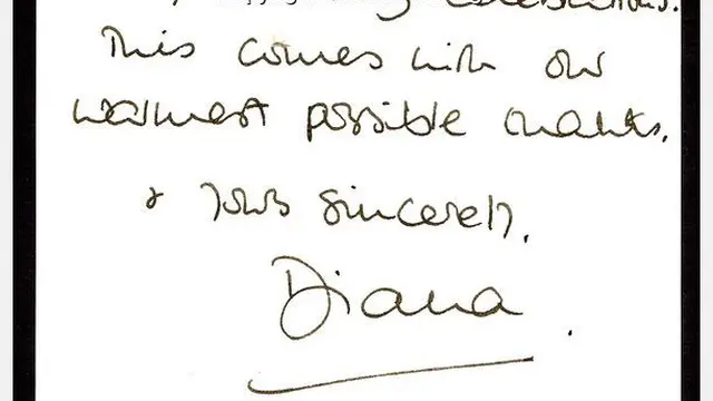 Surat Putri Diana untuk Polisi Dilelang, Langka karena Bertanda Tangan William dan Harry