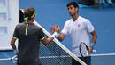Novak Djokovic menjadi petenis tunggal putra terakhir berstatus juara bertahan yang tersingkir paling cepat dan gagal mempertahankan gelarnya. Setelah menjuarai Australia Open 2016, Novak Djokovic tersingkir pada babak kedua Australia Open 2017 dari petenis asal Uzbekistan, Denis Istomin. (AFP/Saeed Khan)