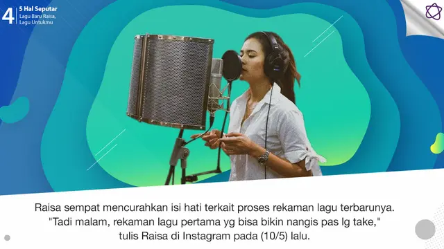 [Bintang] 5 Hal Seputar Lagu Baru Raisa, Lagu Untukmu