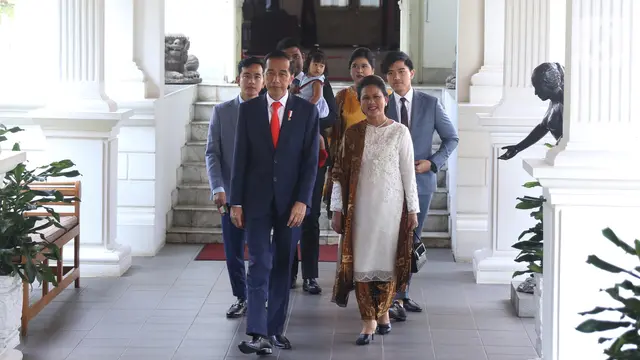 Didampingi Keluarga, Jokowi Menuju Tempat Pelantikan