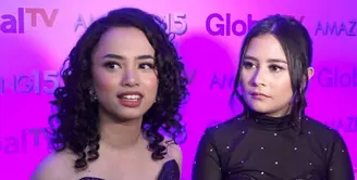 Sukses berduet, Prilly dan Wizzy saling melempar pujian terhadap suara masing-masing.