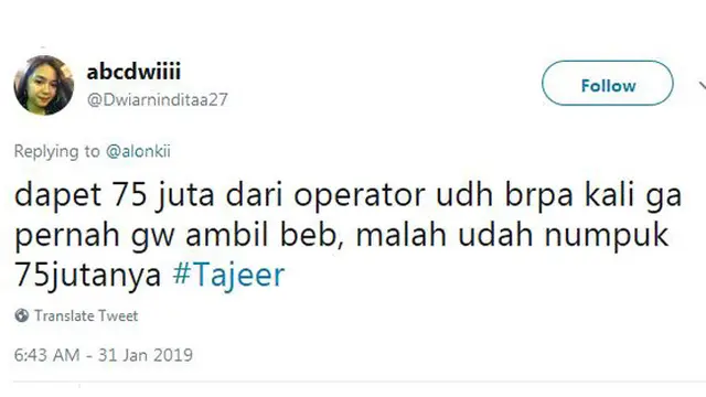Definisi Tajir ala Warganet