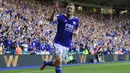 Jamie Vardy. Striker Inggris berusia 35 tahun yang telah membela Leicester City di Premier League selama 8 musim sejak 2014/2015, total tampil dalam 7 laga pembuka di Liga Inggris dengan mencetak 7 gol. Ia hanya absen dalam 1 laga pembuka Liga Inggris di musim pertama Leicester bermain di Premier League pada 2014/2015 setelah promosi dari Championship. (AFP/Lindsey Parnaby)