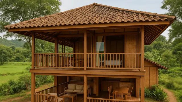 Rumah di Kampung dengan Konsep Open Space (Foto: ChatGPT)