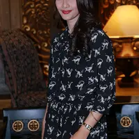 Ketika ditanya Maudy Koesnaedi mengaku tak ada pantangan mengenai makan, ia tak membatasi apa saja yang akan ia makan. (Galih W.Satria/Bintang.com). 