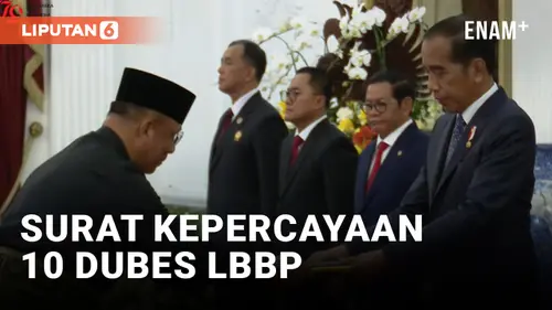 VIDEO: Jokowi Terima Surat Kepercayaan 10 Dubes LBBP