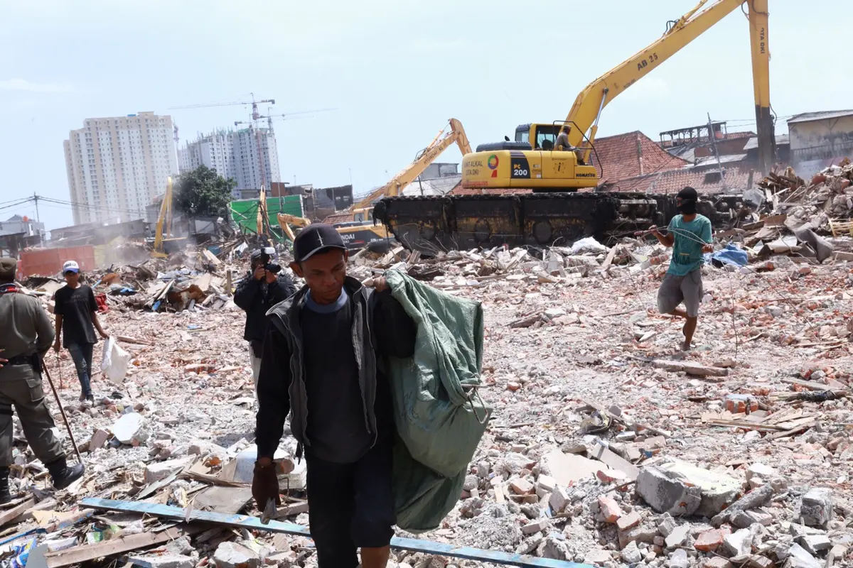Rata dengan Tanah, Ini 'Wajah' Kawasan Pasar Ikan Sekarang