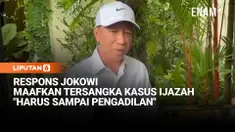 Presiden ke-7 Joko Widodo (Jokowi) mengaku selalu membuka pintu maaf untuk para tersangka kasus ijazah palsu yang dilaporkannya ke Polda Metro Jaya, beberapa waktu lalu.