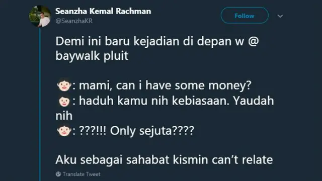 Cara tiap orang meminta uang kepada orangtuanya berbeda-beda.