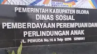 Kantor Dinas Sosial Pemberdayaan Perempuan dan Perlindungan Anak (P3A) Kabupaten Blora, Jawa Tengah. (Liputan6.com/Ahmad Adirin)