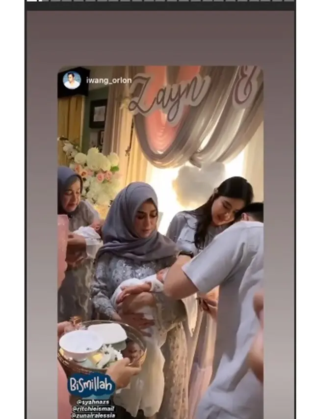 6 Potret Akikah Anak Kembar Syahnaz Sadiqah dan Jeje Govinda, Penuh Suka Cita