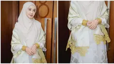 Laudya Cynthia Bella berperan sebagai Siti Raham istri Buya Hamka di film Buya Hamka. Hadiri gala premiere film Buya Hamka, sahabat Zaskia Sungkar itu pakai baju Minang lengkap dengan aksesori dan selendangnya. Polesan makeup dan warna jilbab yang senada membuat Bella kian memesona. Setelah lama tak muncul di layar lebar, film tersebut tentunya mengobati kerinduan penggemar terhadap akting Laudya Cynthia Bella. (Liputan6.com/IG/@laudyacynthiabella)