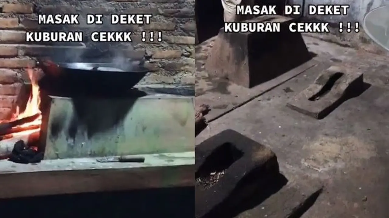 Viral Tiga Kuburan di Dapur Rumah, Bikin Uji Nyali saat Malam Hari