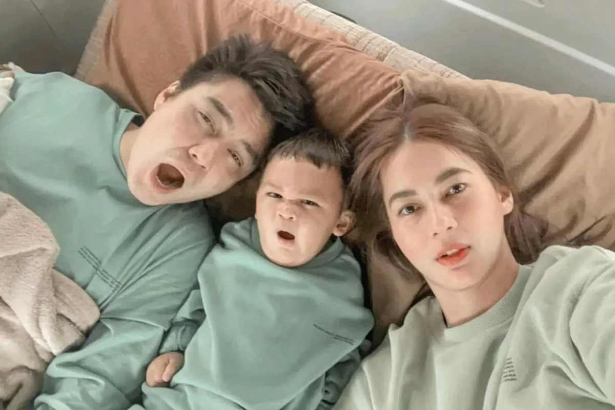 Baim Wong, Paula Verhoeven, dan Kiano Tiger Wong. (Foto: Instagram @paula_verhoeven)