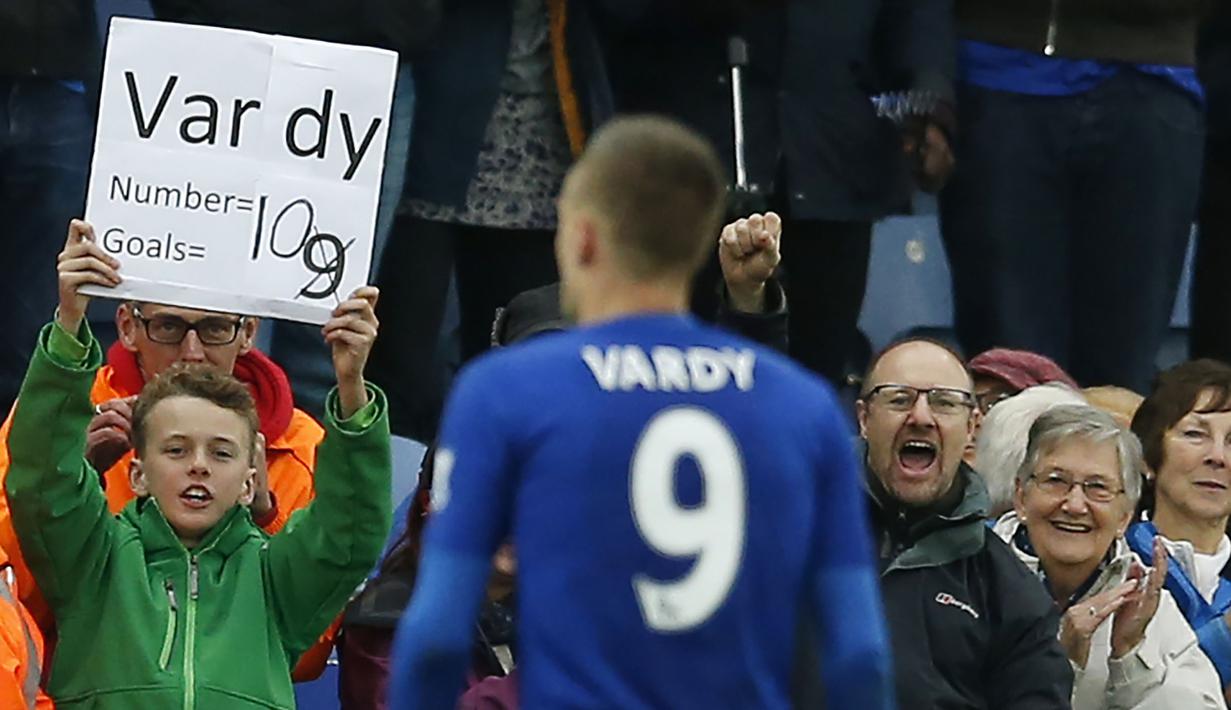 Pemuda yang sudah empat musim berseragam Leicester City itu sontak menjadi idola baru bagi publik di Stadion King Power. (Action Images via Reuters/Andrew Boyers)
