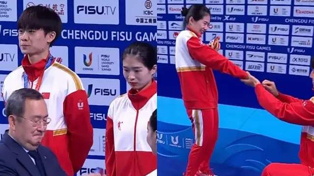 Atlet Taekwondo China Spontan Lamar Pacar Saat Terima Medali dengan Cincin Pinjaman