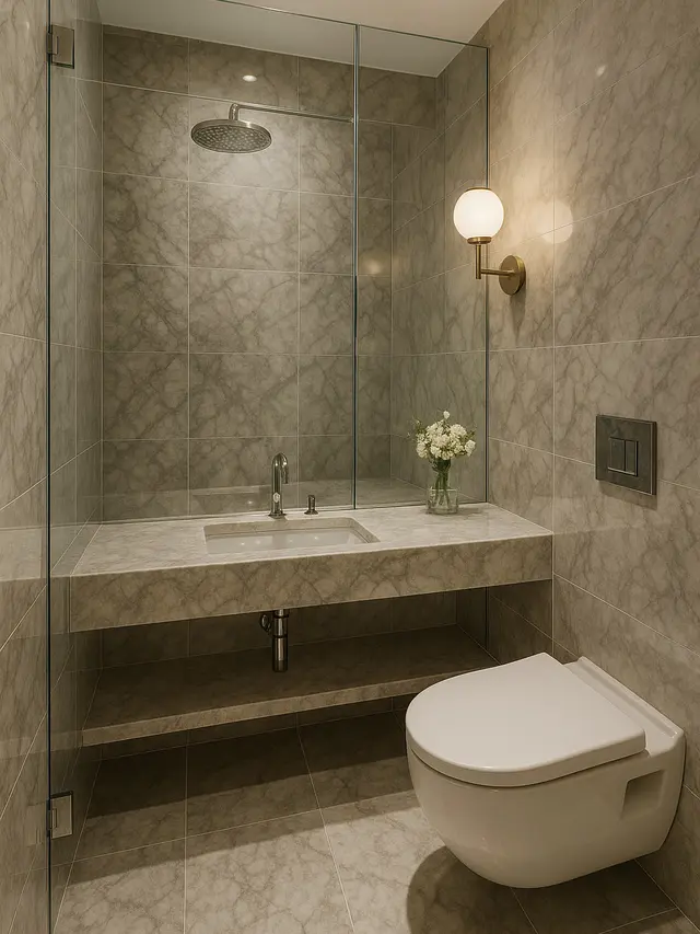 Model Kamar Mandi Kecil tapi Mewah (Image by ChatGPT)