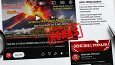 Beredar Video Hoaks Erupsi Gunung Semeru