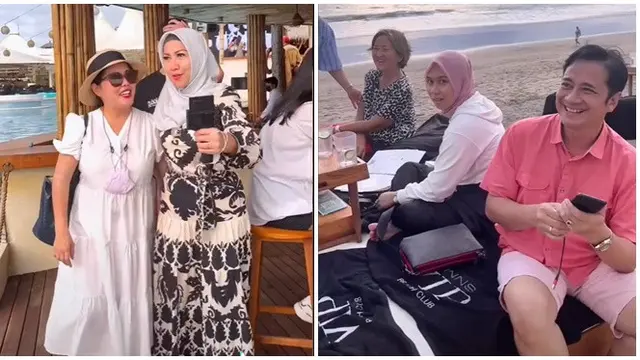 6 Momen Venna Melinda dan Ferry Irawan Bertemu Ivan Fadilla di Bali