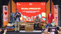 Sandiaga Uno mengawali sambutan AKI 2022 yang dihelat di Grage City Mall Cirebon, Minggu (19/6/2022)