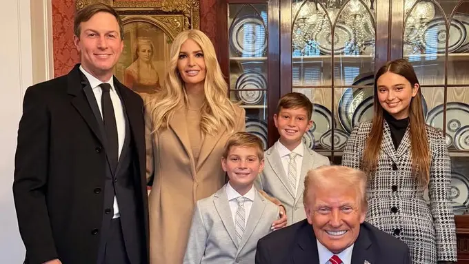 Potret Tampilan Putri dan Cucu Donald Trump,  Ivanka Trump dan Arabella Rose