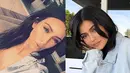 Kylie Jenner dan Kim Kardashian sepertinya miliki selera fesyen yang mirip. Mereka berdua kerap mengunggah foto dengan pakaian atau gaya yang mirip. (instagram)