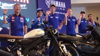 Galang Hendra berkolaborasi dengan pembalap Prancis pada Kejuaraan Dunia Supersport 2020. (Bola.com/Hendry Wibowo)