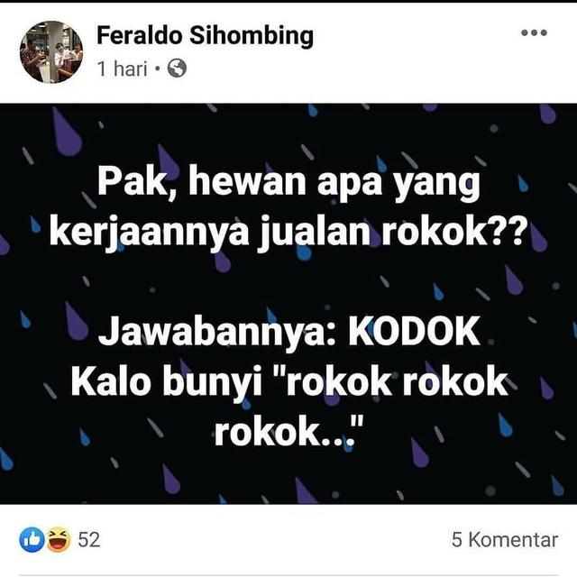 6 Status Facebook Tebak-Tebakan ala Bapak-Bapak Ini Bikin Ketawa Geli