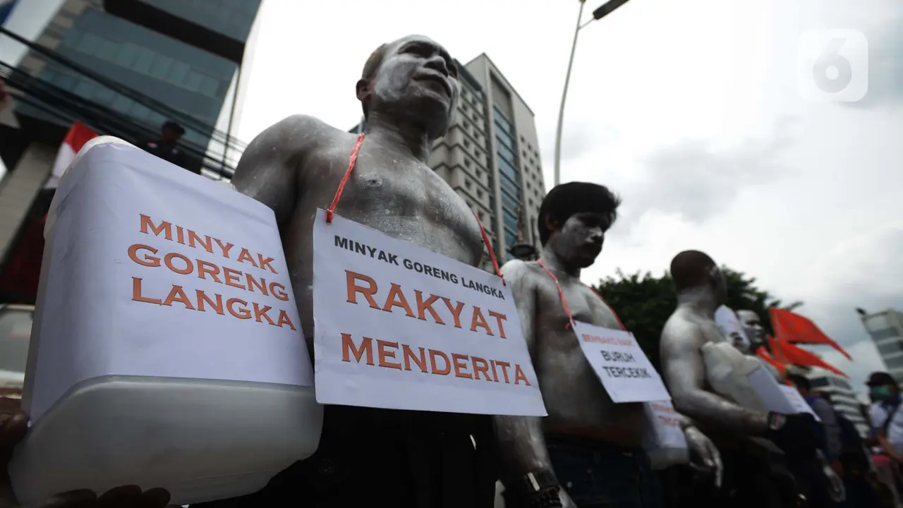 Unjuk Rasa Buruh Terkait Harga minyak Goreng