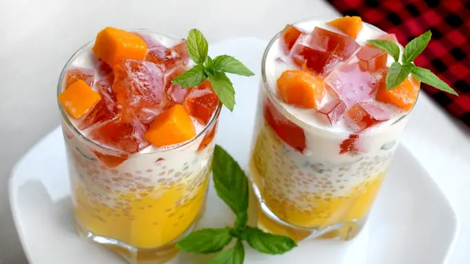 resep pudding sago