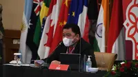 Hasil 1st Health Working Group (HWG) G20 di Yogyakarta pada Selasa, 29 Maret 2022 bahwa negara G20 sudah melakukan uji coba Universal Verifier untuk pengakuan Sertifikat Vaksin COVID-19. (Dok Kementerian Kesehatan RI)