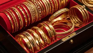 Model Gelang Emas 15 Gram Terbaru 2025. Foto: Gemini