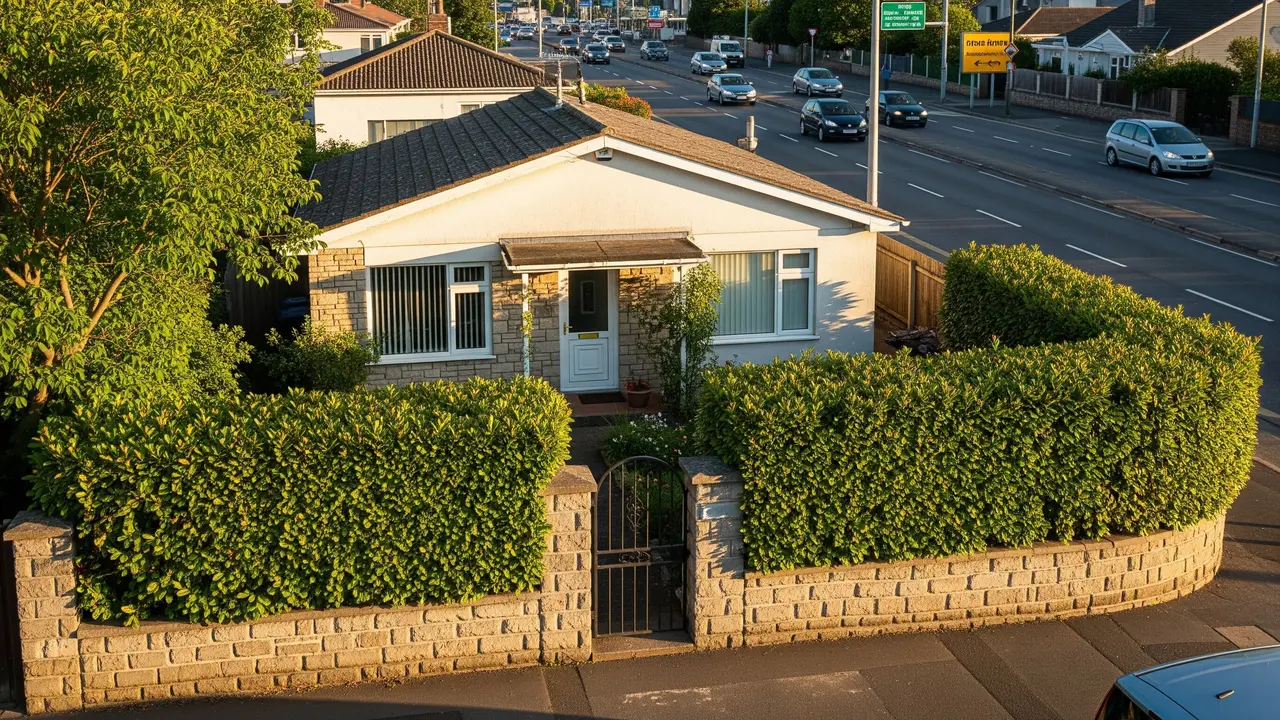 Contoh Rumah 1 Lantai di Pinggir Jalan Besar tapi Privasi Aman/Gemini AI